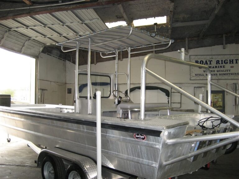 Work Boats custom aluminum boat built by Boat Right Marine in Alvin, Texas, photo 4