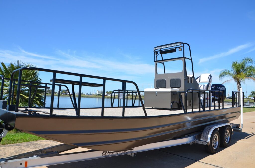 X-Series custom aluminum boat built by Boat Right Marine in Alvin, Texas